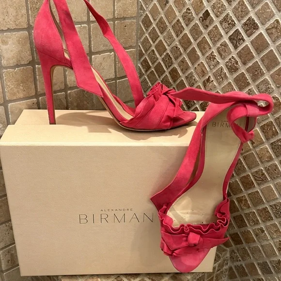 Alexandre Birman Shoes Alexandre Birman Clarita Knot Suede stiletto Sandal - Picture 5 of 7